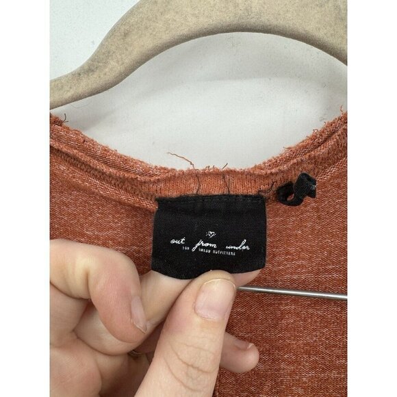 Out From Under UO Top Women Medium Dark Orange Dolman Sleeve Granolagirl Boho - Picture 3 of 9